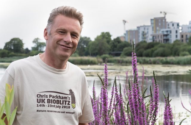 An image of Chris Packham in a BioBlitz t-shirt 