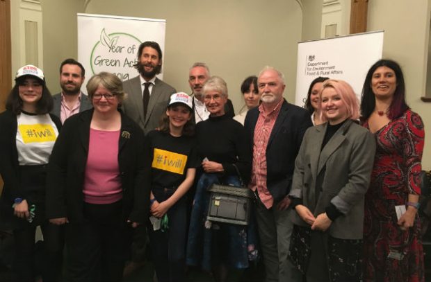 Image of Minister Coffey and other ambassadors of the Year of Green Action.