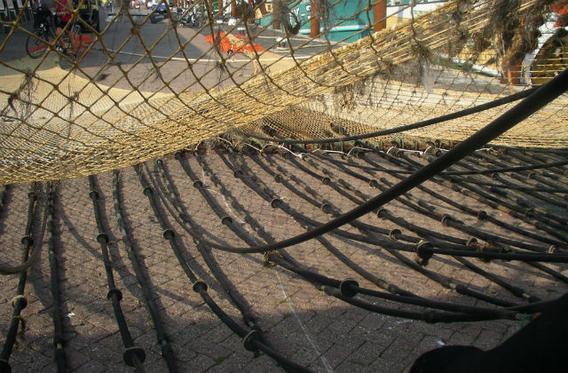 An image of an electric fishing net.