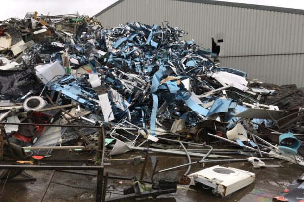 Image of a pile of electrical rubbish