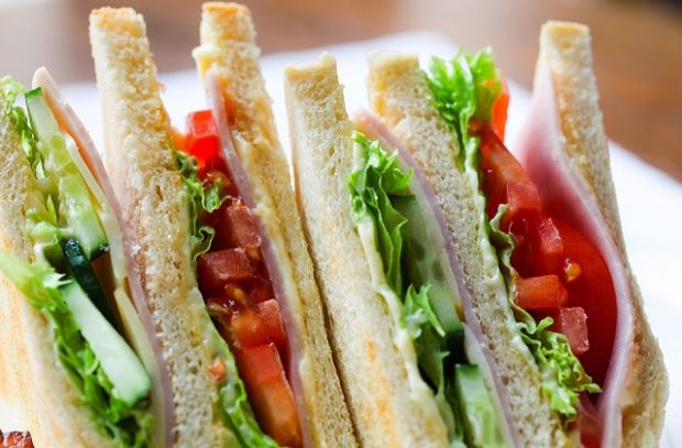A close up image of a sandwich