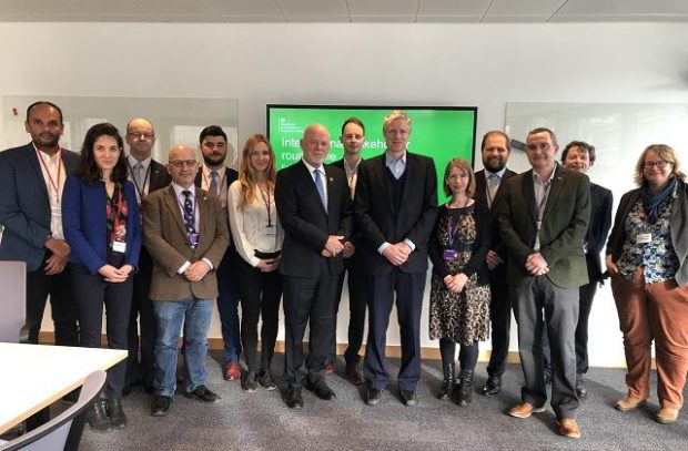 Minister Goldsmith with environmental and marine stakeholders.