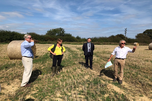 Environment Minister Rebecca Pow and Natural England Chair Tony Juniper visited Warblington Farm in Havant