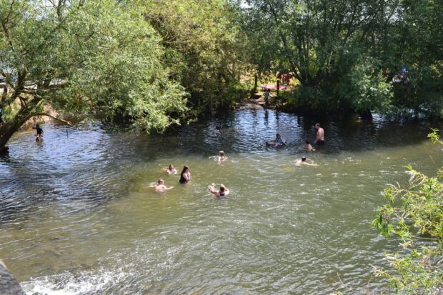 Bathers at Wolvercote Mill Stream, Oxford